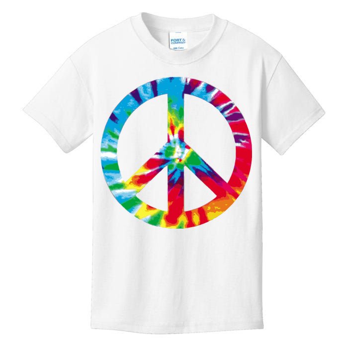 Tie Dye Peace Sign Kids T-Shirt