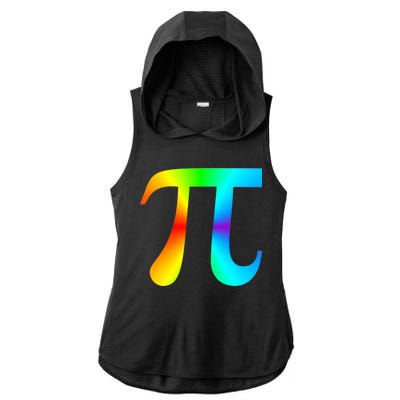 Tie Dye Pi Ladies PosiCharge Tri-Blend Wicking Draft Hoodie Tank