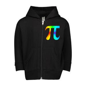 Tie Dye Pi Toddler Zip Fleece Hoodie