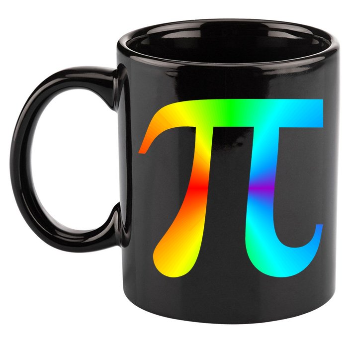 Tie Dye Pi 11oz C Handle Ceramic Mug
