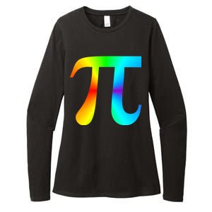 Tie Dye Pi Womens CVC Long Sleeve Shirt