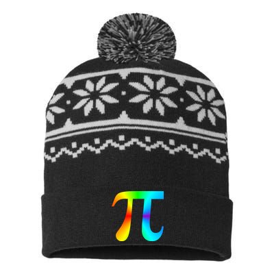 Tie Dye Pi USA-Made Snowflake Beanie