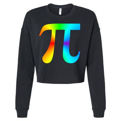 Tie Dye Pi Cropped Pullover Crew