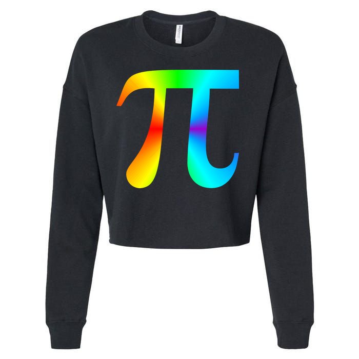 Tie Dye Pi Cropped Pullover Crew