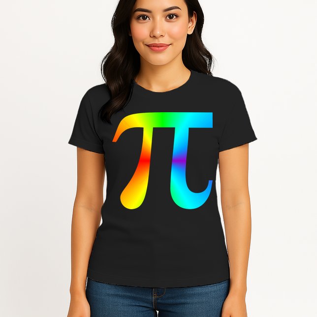 Tie Dye Pi Womens T-Shirt
