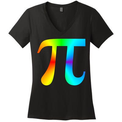 Tie Dye Pi Women's V-Neck T-Shirt