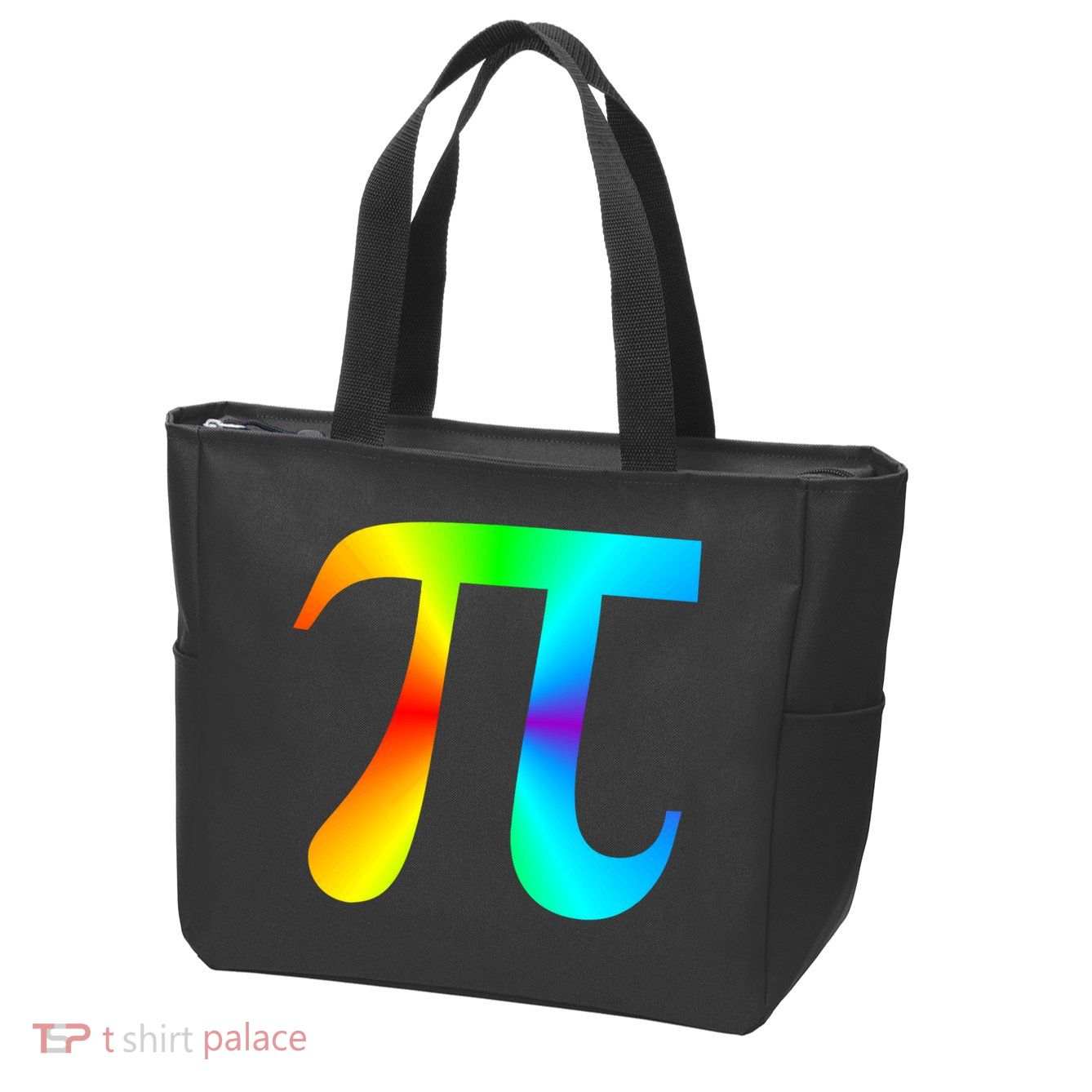Tie Dye Pi Zip Tote Bag