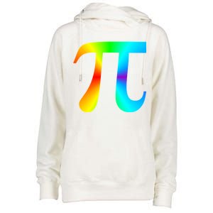 Tie Dye Pi Womens Funnel Neck Pullover Hood