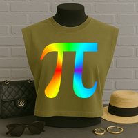 Tie Dye Pi Garment-Dyed Women's Muscle Tee