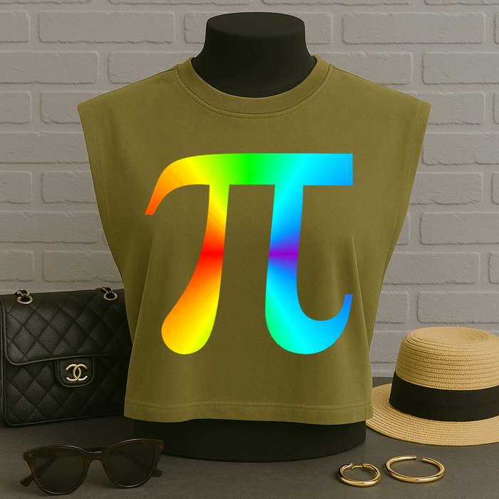 Tie Dye Pi Garment-Dyed Women's Muscle Tee