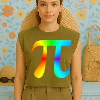 Tie Dye Pi Garment-Dyed Women's Muscle Tee