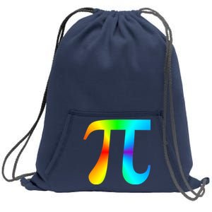 Tie Dye Pi Sweatshirt Cinch Pack Bag