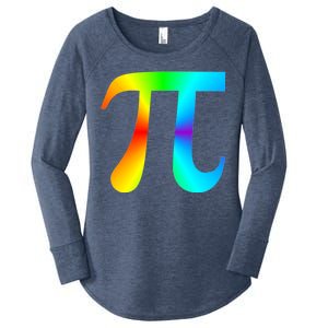 Tie Dye Pi Women's Perfect Tri Tunic Long Sleeve Shirt