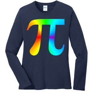 Tie Dye Pi Ladies Long Sleeve Shirt