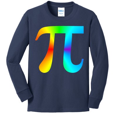 Tie Dye Pi Kids Long Sleeve Shirt