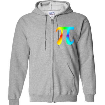 Tie Dye Pi Full Zip Hoodie