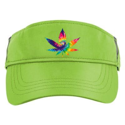 Tie Dye Pot leaf Adult Drive Performance Visor