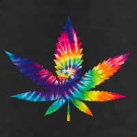 Tie Dye Pot leaf Cool Comfort Performance Bucket Hat