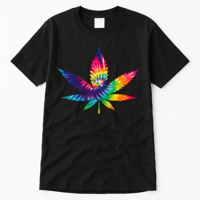 Tie Dye Pot leaf Tall T-Shirt