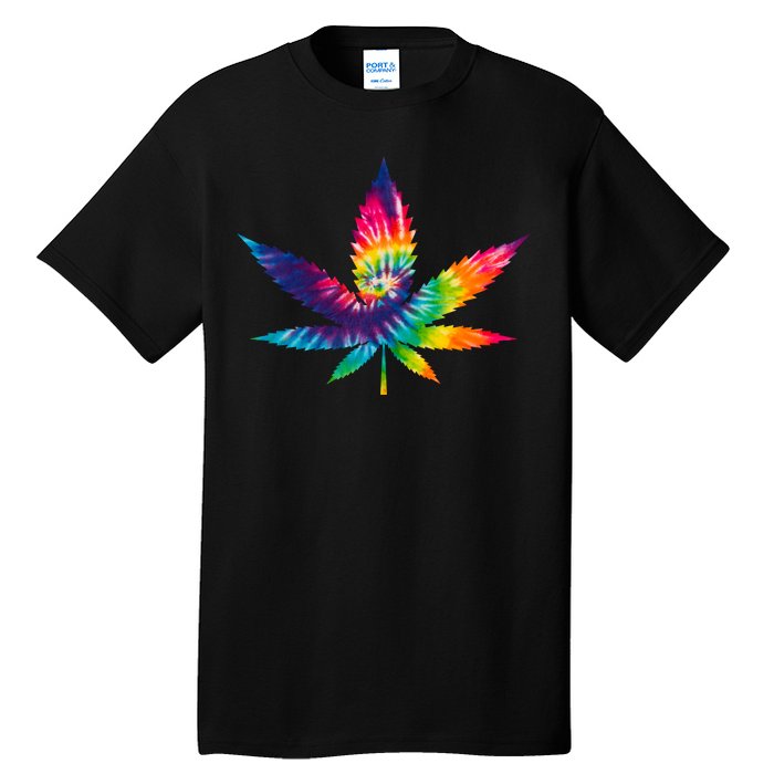 Tie Dye Pot leaf Tall T-Shirt