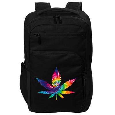 Tie Dye Pot leaf Impact Tech Backpack