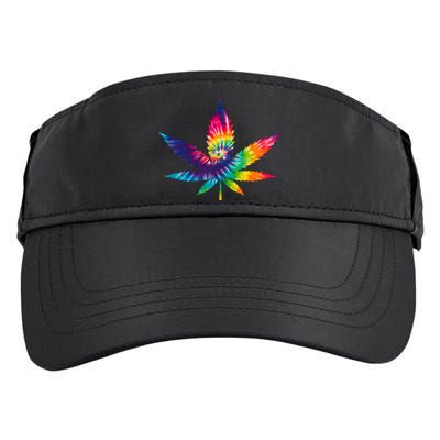 Tie Dye Pot leaf Adult Drive Performance Visor