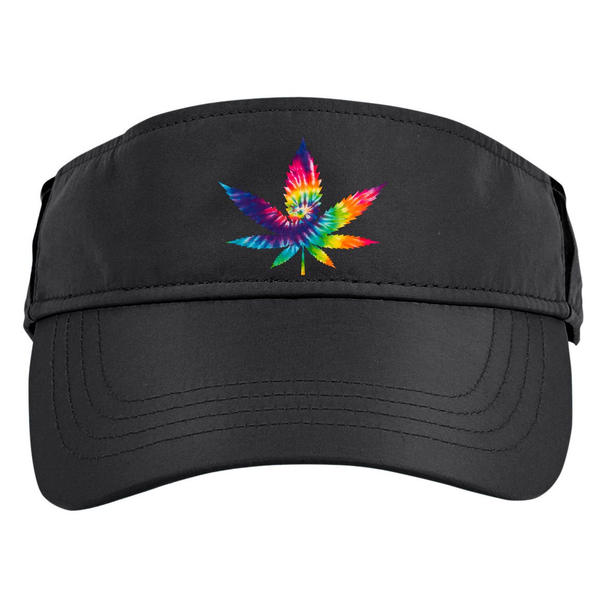 Tie Dye Pot leaf Adult Drive Performance Visor