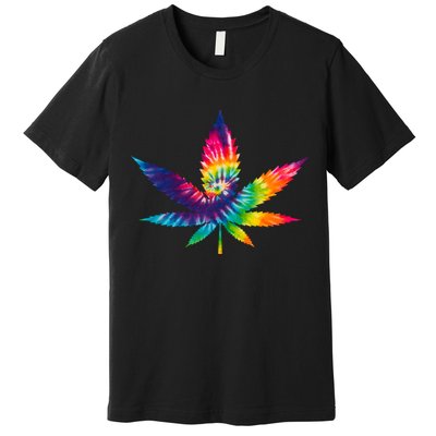 Tie Dye Pot leaf Premium T-Shirt