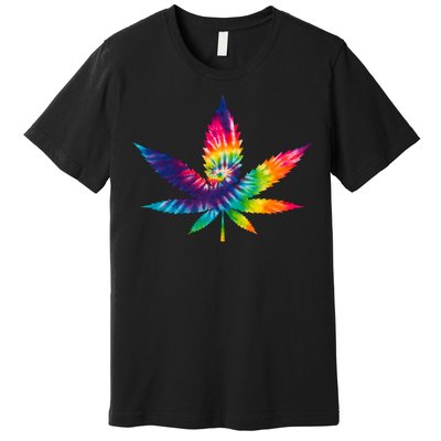 Tie Dye Pot leaf Premium T-Shirt