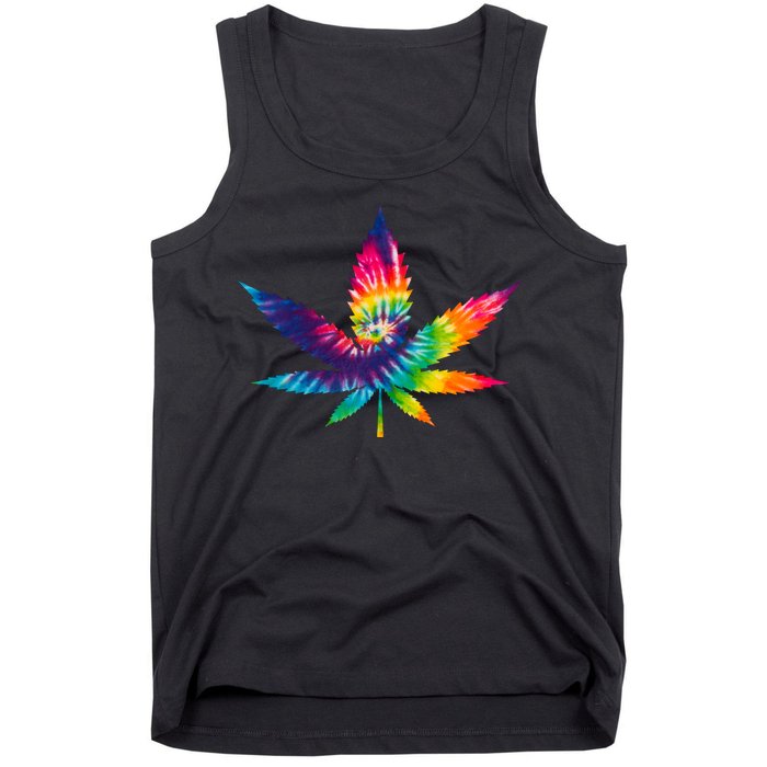 Tie Dye Pot leaf Tank Top