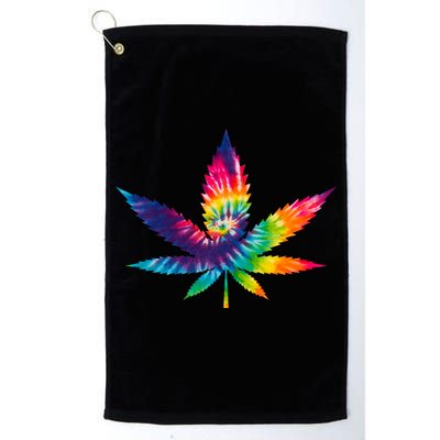 Tie Dye Pot leaf Golf Towel