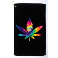 Tie Dye Pot leaf Golf Towel