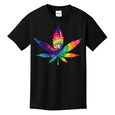 Tie Dye Pot leaf Kids T-Shirt