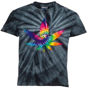 Tie Dye Pot leaf Kids Tie-Dye T-Shirt