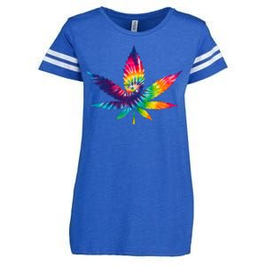 Tie Dye Pot leaf Enza Ladies Jersey Football T-Shirt