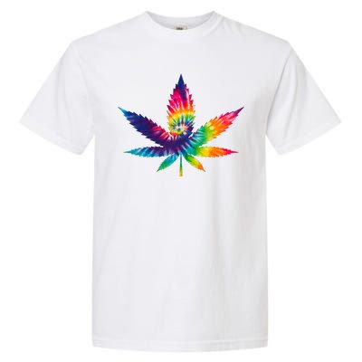 Tie Dye Pot leaf Garment-Dyed Heavyweight T-Shirt