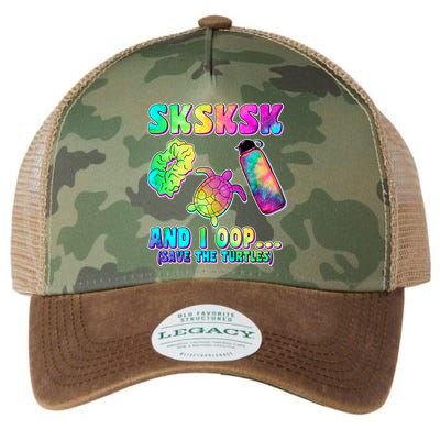Tie Dye SKSKSK and I OOP Save the Turtles Legacy Tie Dye Trucker Hat