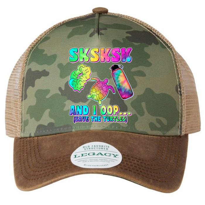 Tie Dye SKSKSK and I OOP Save the Turtles Legacy Tie Dye Trucker Hat