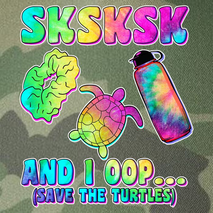 Tie Dye SKSKSK and I OOP Save the Turtles Legacy Tie Dye Trucker Hat