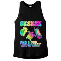 Tie Dye SKSKSK and I OOP Save the Turtles Ladies PosiCharge Tri-Blend Wicking Tank