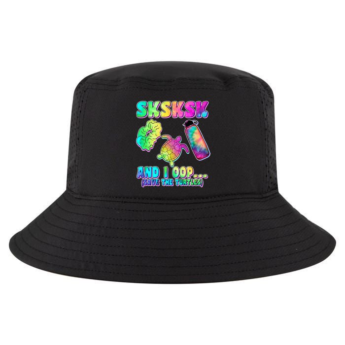 Tie Dye SKSKSK and I OOP Save the Turtles Cool Comfort Performance Bucket Hat