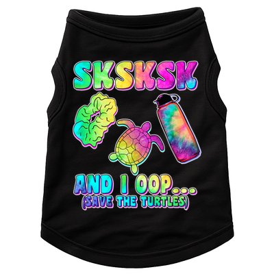 Tie Dye SKSKSK and I OOP Save the Turtles Doggie Tank
