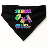 Tie Dye SKSKSK and I OOP Save the Turtles USA-Made Doggie Bandana