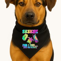 Tie Dye SKSKSK and I OOP Save the Turtles USA-Made Doggie Bandana