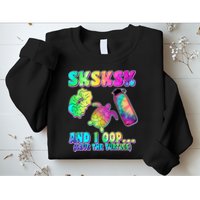 Tie Dye SKSKSK and I OOP Save the Turtles Sweatshirt