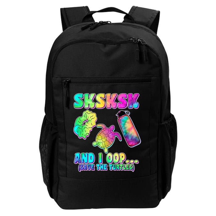 Tie Dye SKSKSK and I OOP Save the Turtles Daily Commute Backpack