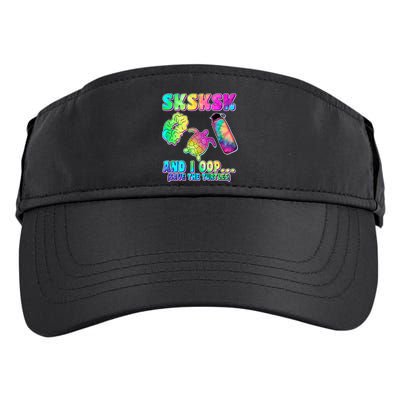 Tie Dye SKSKSK and I OOP Save the Turtles Adult Drive Performance Visor