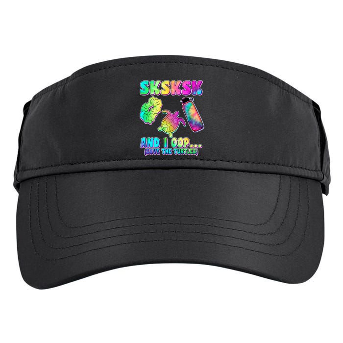 Tie Dye SKSKSK and I OOP Save the Turtles Adult Drive Performance Visor