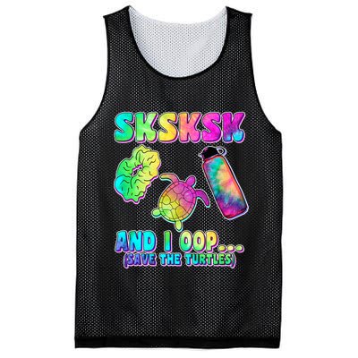 Tie Dye SKSKSK and I OOP Save the Turtles Mesh Reversible Basketball Jersey Tank