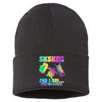 Tie Dye SKSKSK and I OOP Save the Turtles Sustainable Knit Beanie